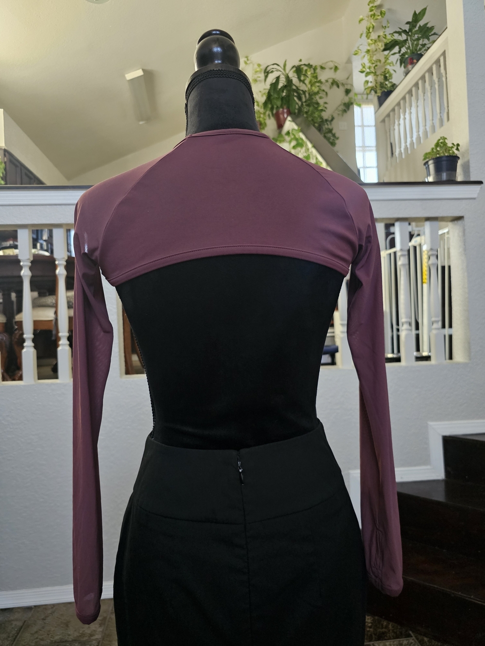Gymshark Plum Long-Sleeve Super Crop Top S - Picture 4 of 10